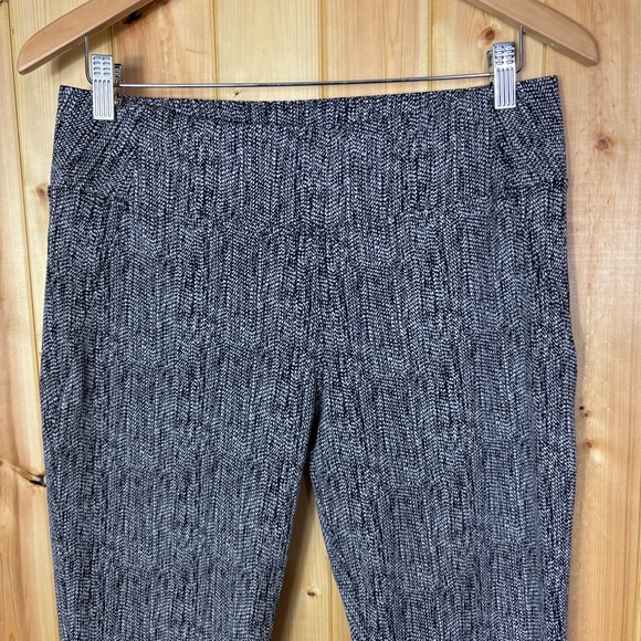 Athleta Delancey Skyline Tight Women’s large Black and White Pants Zip Ankle - Picture 3 of 11